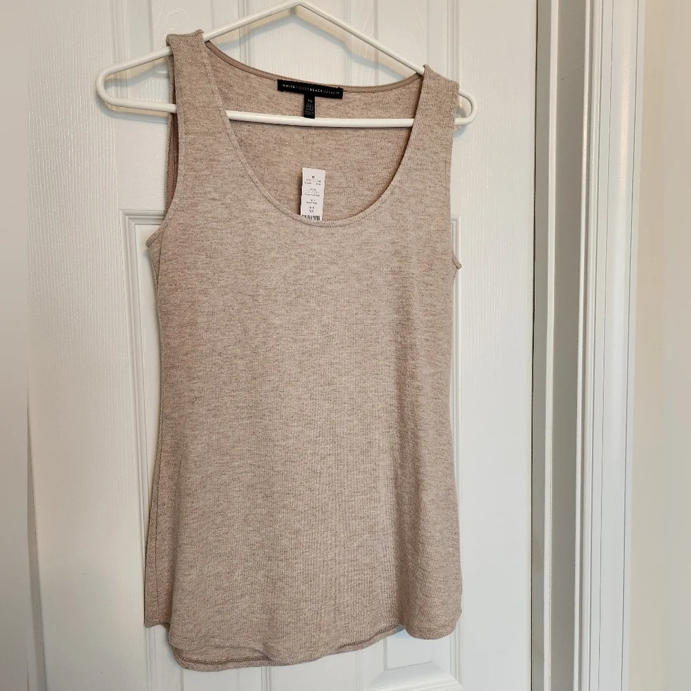 WHBM Scoop Neck Knit Tank NWT, Size XS - Picture 1 of 4
